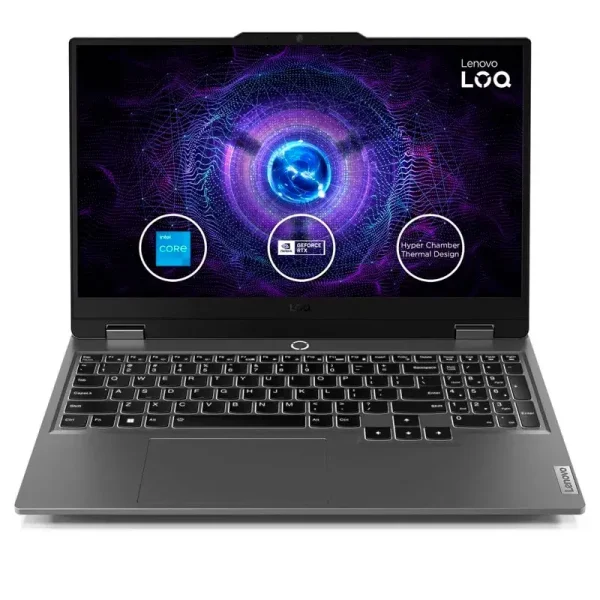 Lenovo LOQ 15IAX9, 15.6" FHD IPS, Core i5-12450HX hasta 4.4GHz, 8GB DDR5-4800MHz