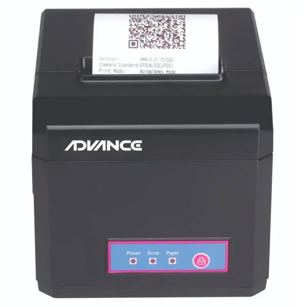 Impresora térmica Advance ADV-8010, velocidad de impresión 300 mm/seg ,USB+LAN